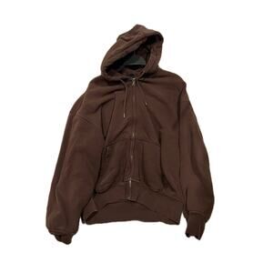 H&M Oversized Black Full Zip Hoodie Mens Large